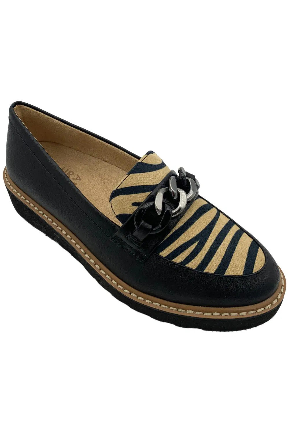 Vionic Womens Emalyn Slip-On Loafers BlackLeopard 12690₽