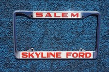 Salem Oregon License Plate Dealer Frame - Skyline Ford Salem Oregon License Plate Dealer Frame - Skyline Ford