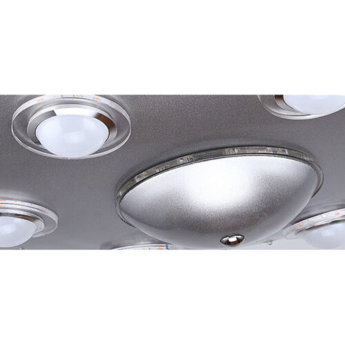 6 Lights UFO Shape Chandelier Lamp Astronomy &Spaceship Silver Ceiling Light - Picture 9 of 11