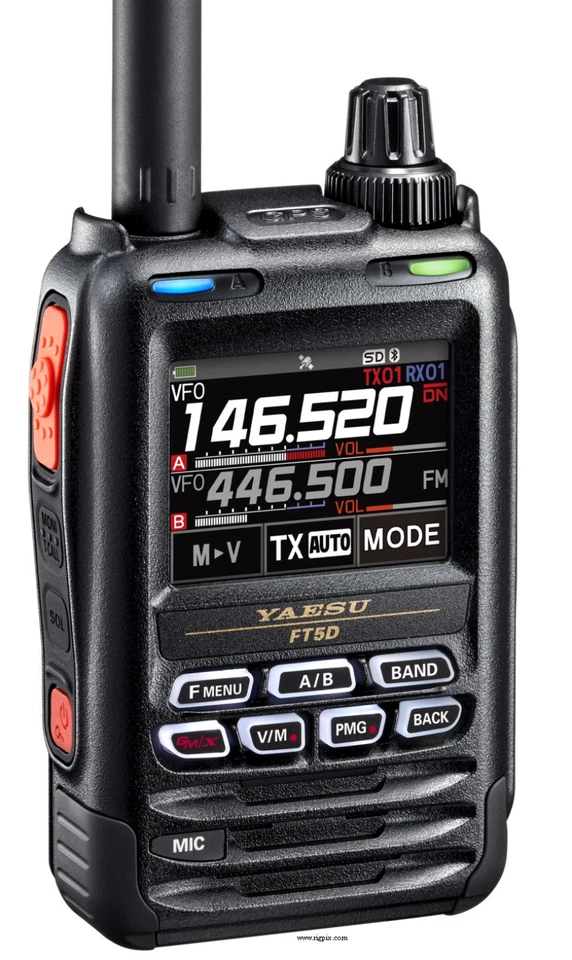 Yaesu FT5D HAM Digital Radio Transceiver C4FM FM 2m 70cm Bluetooth GPS Recording - Image 3 of 4