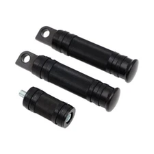 Premium Black Bike Footrests Anti-Vibration Design Fit universal Harley Davidson