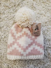 Loisa T. Women's Stocking Hat With Pom Pom Acrylic/ Wool