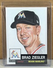 2020 TOPPS LIVING SET #286 BRAD ZIEGLER MIAMI MARLINS Print Run 2021