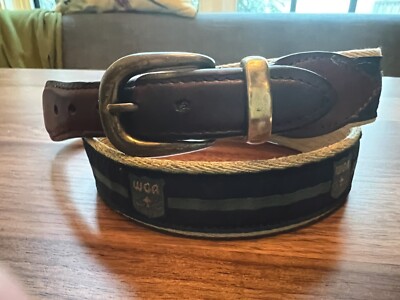 West Golf Association WGA YRI Cotton Surcingle Belt SZ 32 Casual