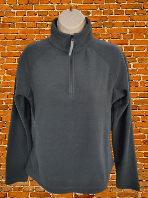 BERGHAUS GRÖßE UK 12 SCHWARZ PULLOVER FLEECE 1/4 REISSVERSCHLUSS PULLOVER AKTIV WANDERN FREIZEIT DAMEN