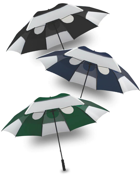 GustBuster Pro Series Gold 62Inch Windproof Golf Umbrella 8 Colors