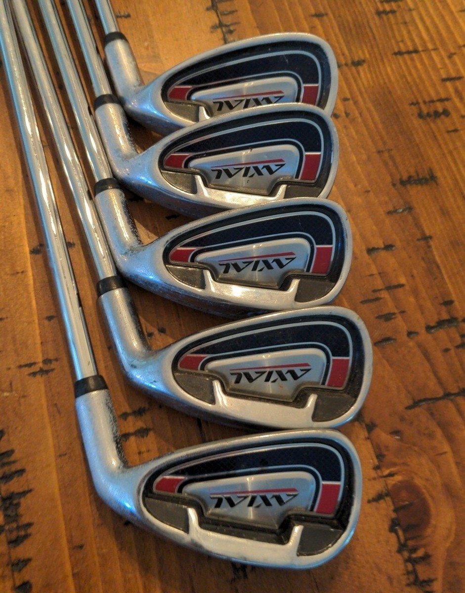 クラブ AXEL&works&  Armour Tommy Armour Axial Golf Irons 5,6,8,9,PW UNIFLEX Steel Mens