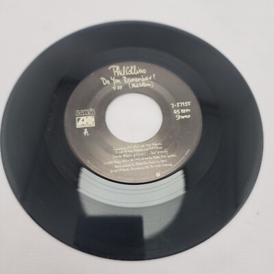 Phil Collins 45 Do You Remember  Rain Down Atlantic Jukebox 7'' Vinyl 87955 1989