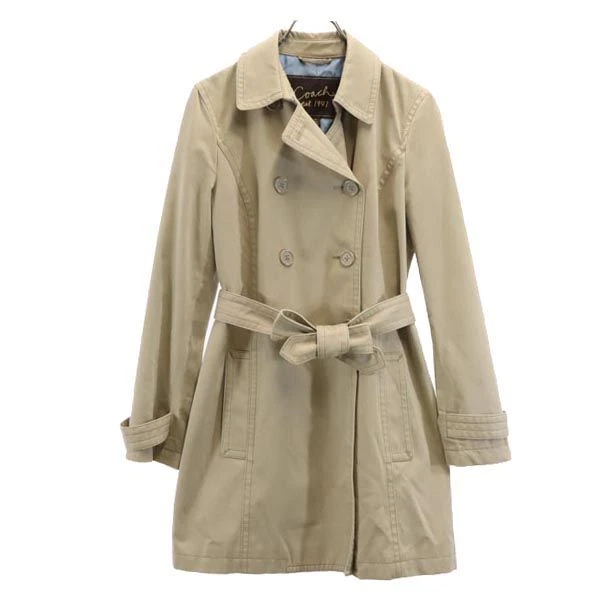 COACH RN132154 trench cappotto S P beige donna