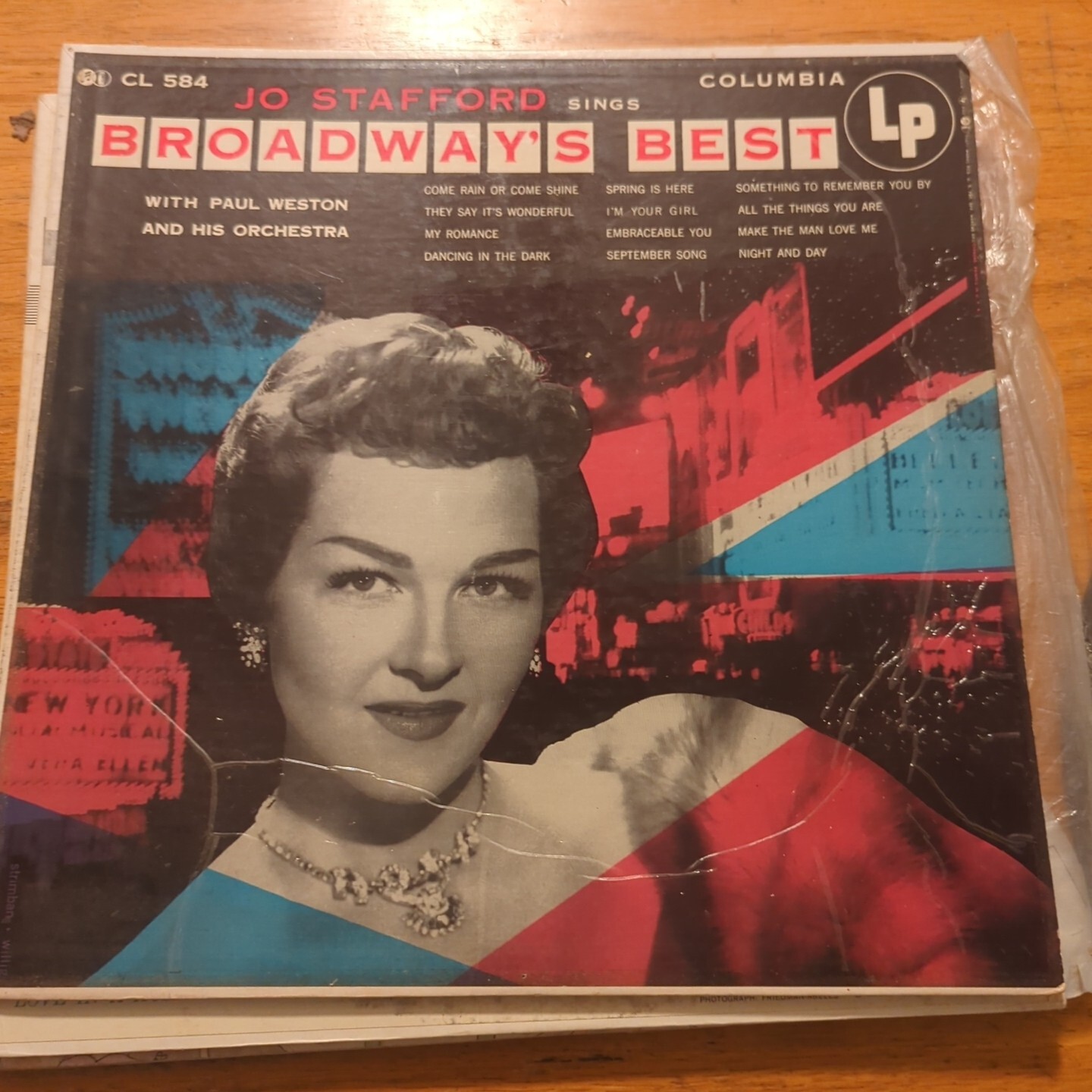 Jo Stafford Sings Broadway's Best vinyl record Columbia CL 584