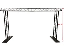 BLACK TRUSS ARCH KIT 13.2 FT Width Mobile Portable DJ Lighting System Metal Arch