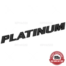 Toyota Sienna Rear Platinum Letter Liftgate Nameplate Emblem Badge Gloss Black