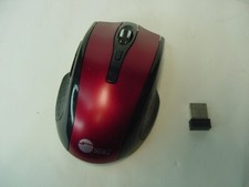 SIIG RED WIRELESS MOUSE WITH USB DONGLE