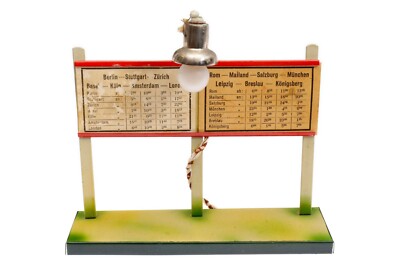 AC4140: Vintage Kibri 0 Gauge Train Schedule with Lighting