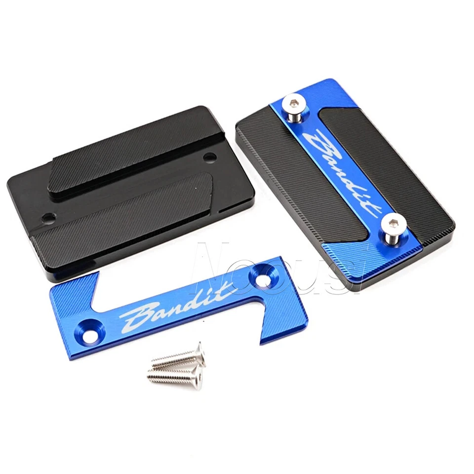 Cubierta de líquido de frenos delantero CNC para SUZUKI Bandit/S y tapón de llenado de aceite de motor Foto 4 de 4