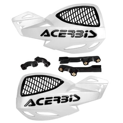 MF4135 Paramani Acerbis Uniko Vented Bianco / Nero Universale Moto Cross Enduro