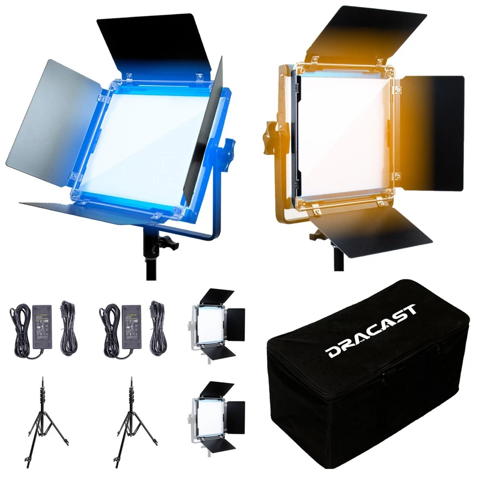 Dracast X Series LED500 Bi-Color LED 2 Light Kit with Nylon Padded Travel Case - Image 2 of 4