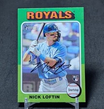Nick Loftin Rookie RC 2024 Topps Heritage Baseball Card #482 Kansas City Royals