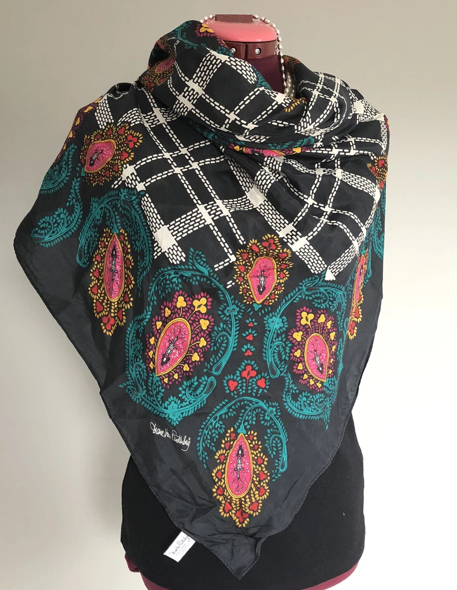 Diane von furstenberg silk clearance scarf