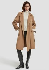 Gentle Herd 100% Wool Camel Belted Wrap Coat Size Large- New With Tags