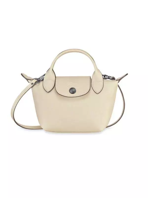 Longchamp Le Pliage Mini Leather Crossbody Bag