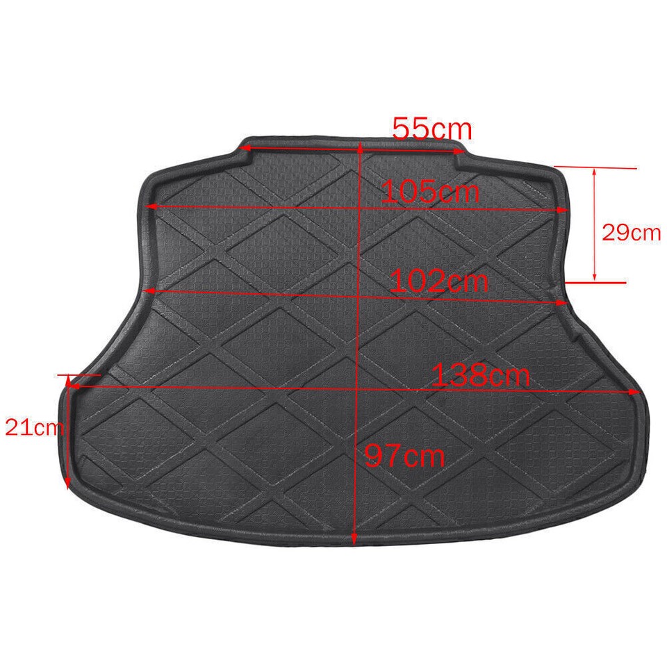 Auto Rear Trunk Tray Boot Liner Cargo Floor Mat Fit Honda CIVIC Sedan