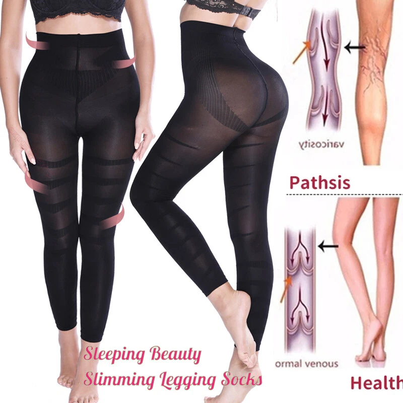 Anti Cellulite Compression Women High-waisted Shaping Leggings Slimmer  Shapewear