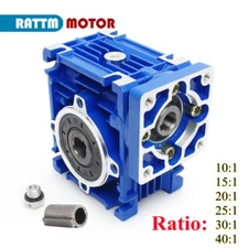 NMRV30 Worm Gearbox Reduction ratio 10 15 20 25 30 40:1 NEMA23 stepping motor
