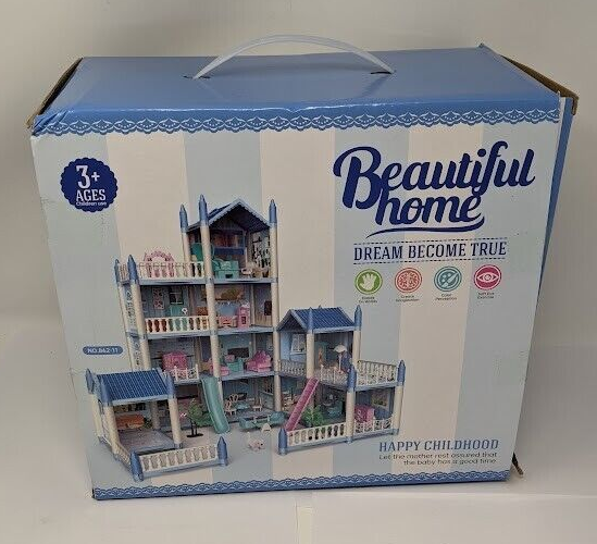 Beautiful Home Dream Become True Happy Childhood Doll House (862
