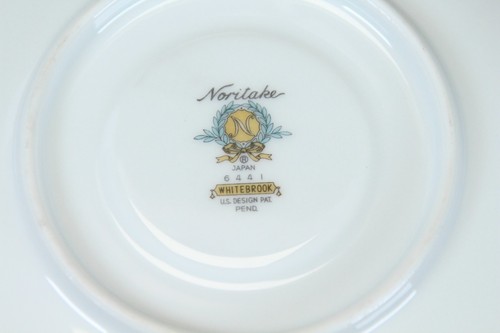Noritake Whitebrook 6441 Saucers 6" Lot of 6 Platinum Edge - Picture 5 of 9
