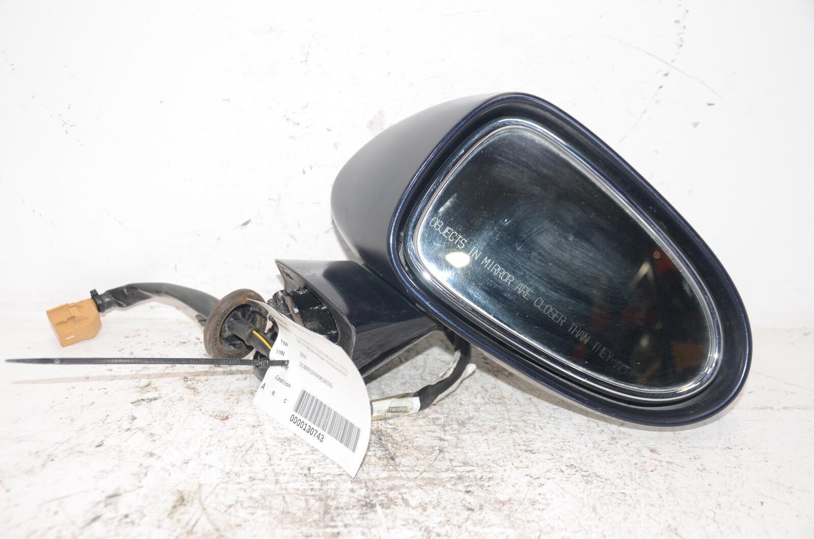 2006 BENTLEY CONTINENTAL FLYING SPUR Power Door Mirror Right Passenger LR5W Blue