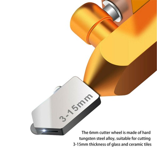 2 IN 1 Glide Tile Cutter Mirror Glass Ceramic Opener Breaker Manual Cutting Tool - Picture 4 of 14