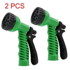 2PCS Heavy Duty Adjustable Hose Nozzle Sprayer 7 Spray Patterns High Pressure