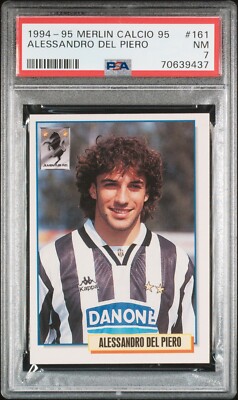 Carte Autocollant Merlin Calcio 95 - Alessandro Del Piero Juventus #161 - Rookie TOPLOADER