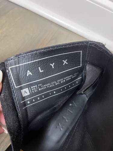 Alyx Tankstiefel 36 3 schwarz Leder 1 gebrochener Reißverschluss ziehen - Bild 15 von 16