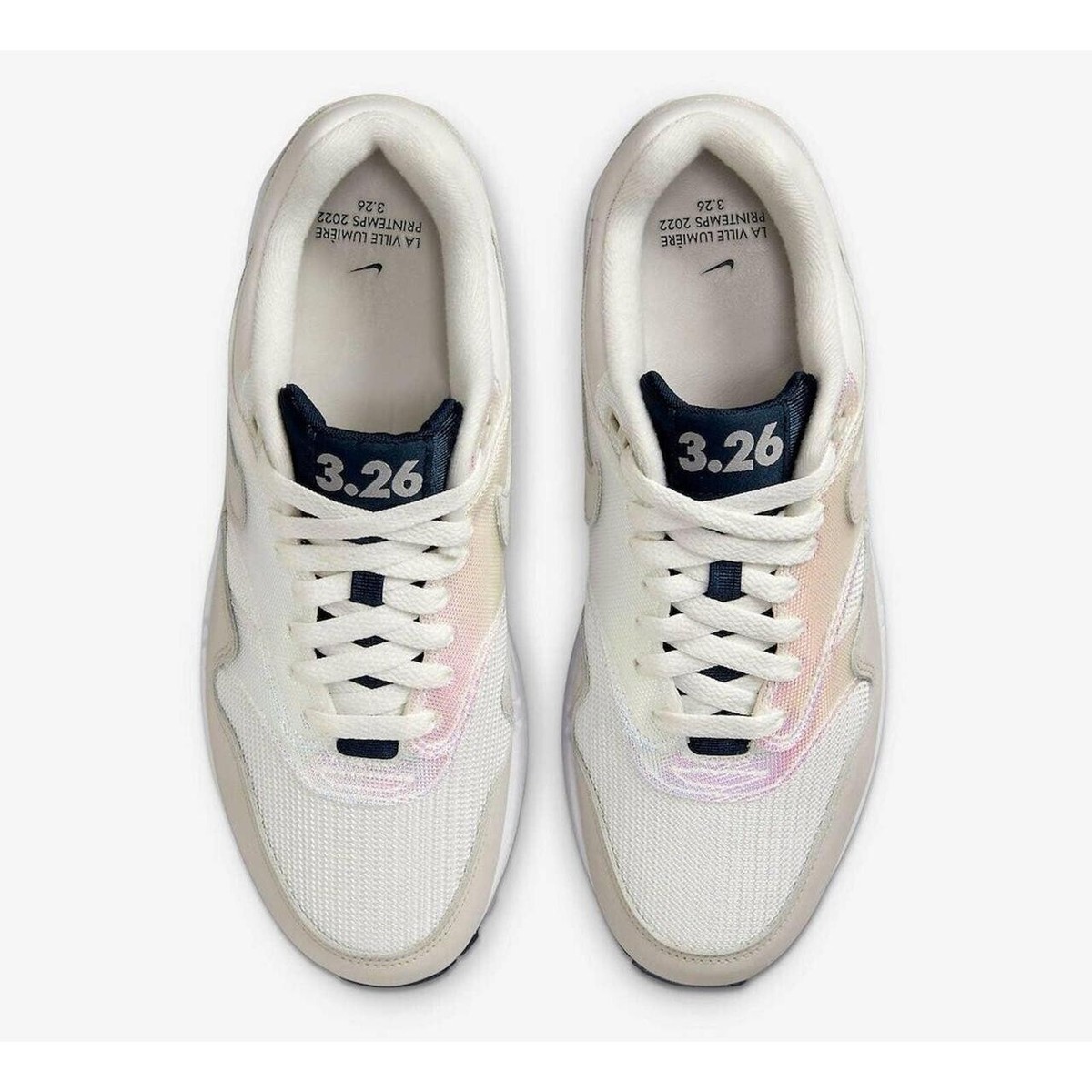 Nike Air Max 1 AMD La Ville Lumière White-Grey Sneakers Size 9.5 