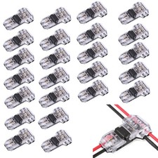 24 x Low Voltage T Tap Wire Connectors 3 Way Wire Connector for 18-22AWG Wire