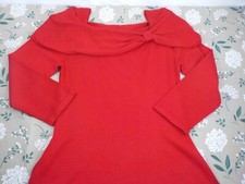 Jessica Howard Knit Sweater Dress Size M In Red Brand New
