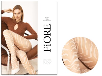 Zebra-Strumpfhose TIGRIS 15 DEN