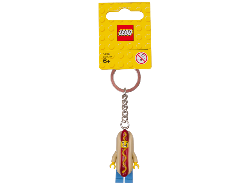 Lego Series 13 Hot Dog Guy Keyring/ Keychain (853571)