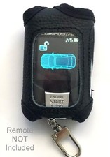 Alarm-Mate Black Leather Case / Cover for Arctic Start AR2WQ9R-SS Remote Control