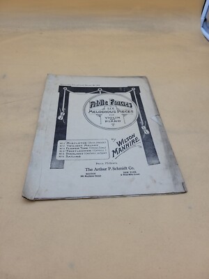 SCHMIDTS FIDDLE FANCIES VIOLIN AND PIANO SHEET MUSIC BY WILSON MANHIRE