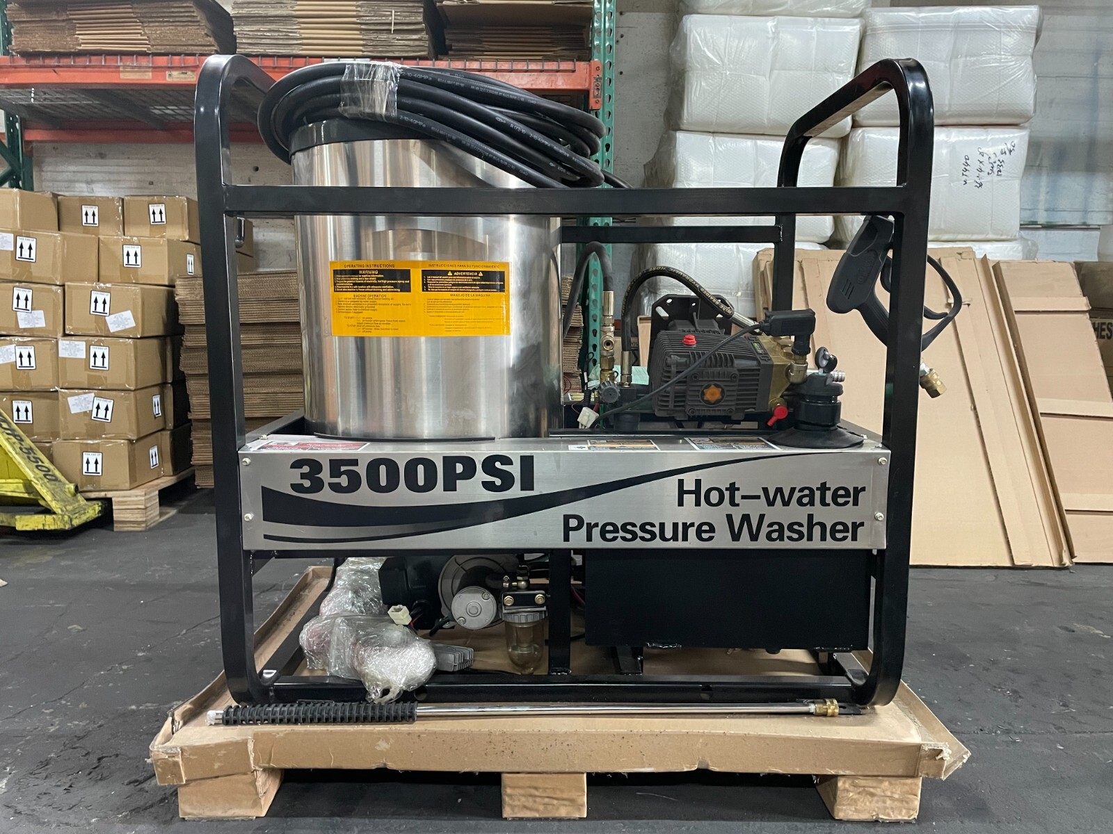 3500 PSI Hot Water Pressure Washer Beckett Burner Pump Old Sample