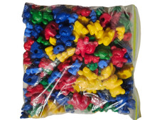 Preschool teddy bears and peg toys.