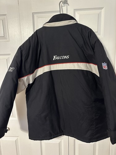 Vintage on field NFL Atlanta Falcons Coat Jacket Winter Lined REEBOK Sz 2XL - Picture 4 of 4