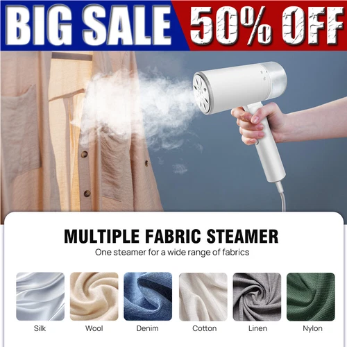 2000W Handheld Steamer for Clothes Garment Steamer Iron Removes Wrinkle for Home