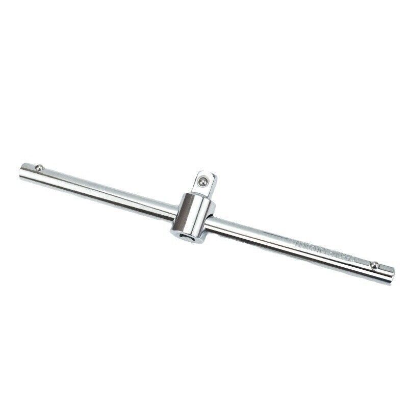 4" Drive Sliding Wrench Breaker Bar Adjustable T-Handle Socket Hand Tool 1/4" 