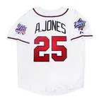 Andruw Jones Atlanta Braves 1999 World Series Home White Jersey Men's (S-3XL)