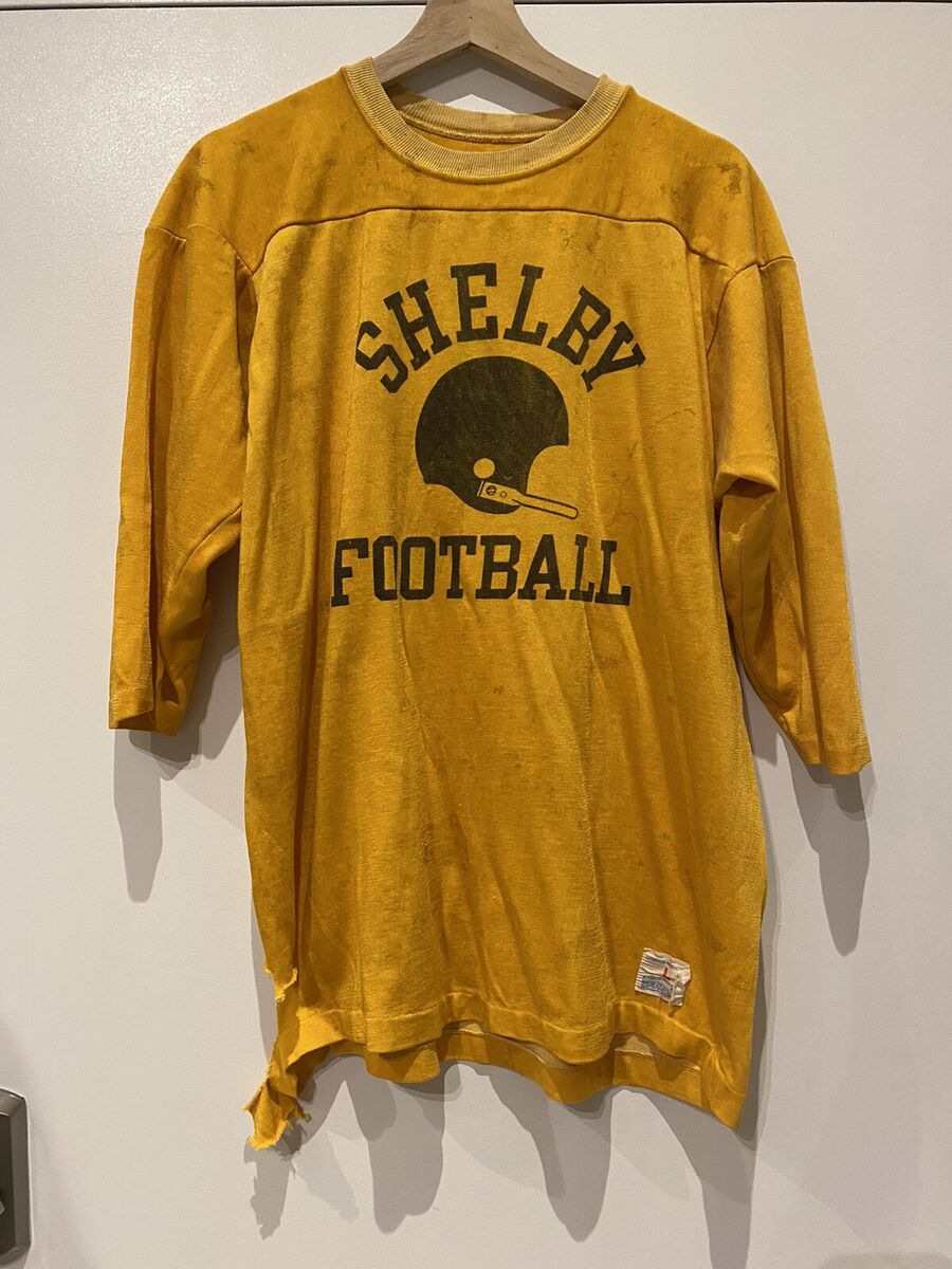 Vintage 60s 70s Champion Shelby Football Jersey Large 3/4 Vintage 60s 70s Champion Shelby Football Jersey Large 3/4