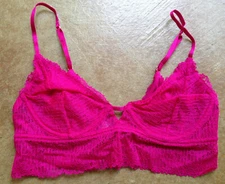 New Free People Women Alyssa Lace Underwire Bra, Fuschia Fantastic, X-Small